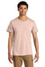 Jerzees 570M Mens Premium Short Sleeve Crewneck T-Shirt Blush Pink Model Front