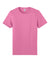 Jerzees 570M Mens Premium Short Sleeve Crewneck T-Shirt Bubblegum Pink Flat Front