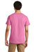 Jerzees 570M Mens Premium Short Sleeve Crewneck T-Shirt Bubblegum Pink Model Back