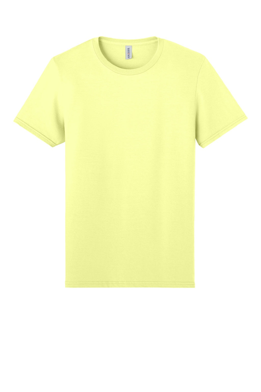 Jerzees 570M Mens Premium Short Sleeve Crewneck T-Shirt Celery Juice Flat Front