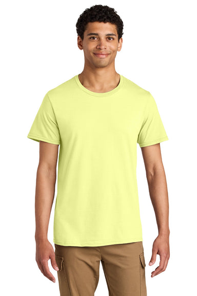 Jerzees 570M Mens Premium Short Sleeve Crewneck T-Shirt Celery Juice Model Front