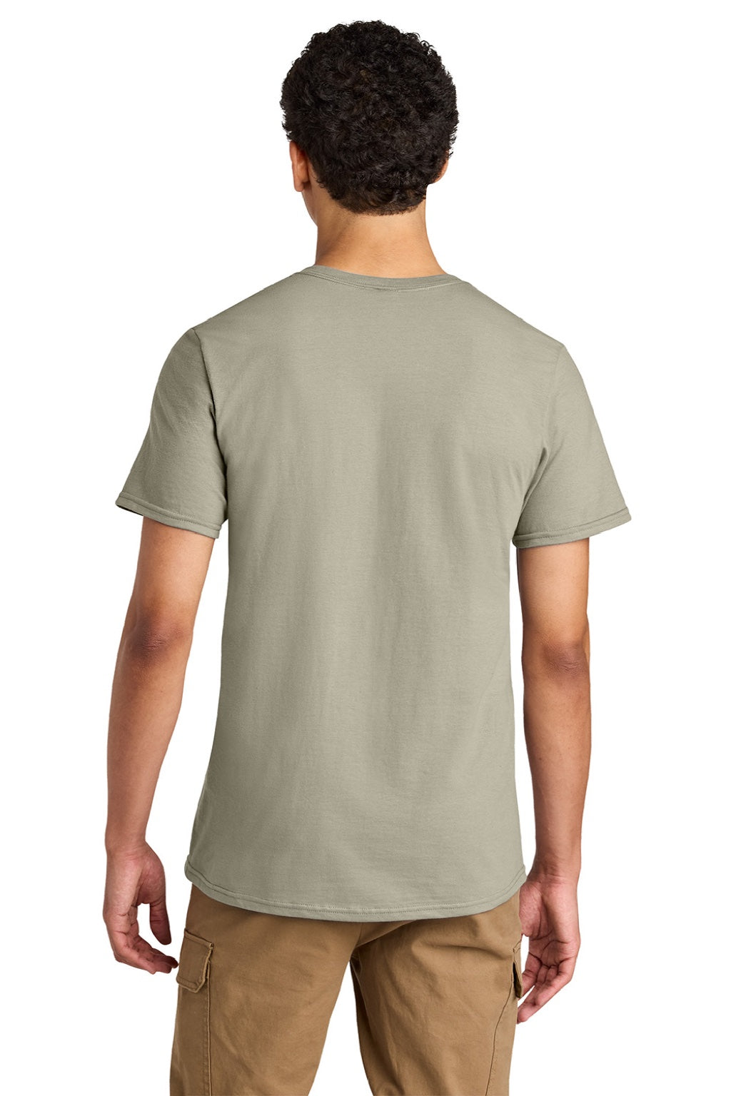 Jerzees 570M Mens Premium Short Sleeve Crewneck T-Shirt Clay Model Back