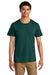 Jerzees 570M Mens Premium Short Sleeve Crewneck T-Shirt Deep Emerald Green Model Front