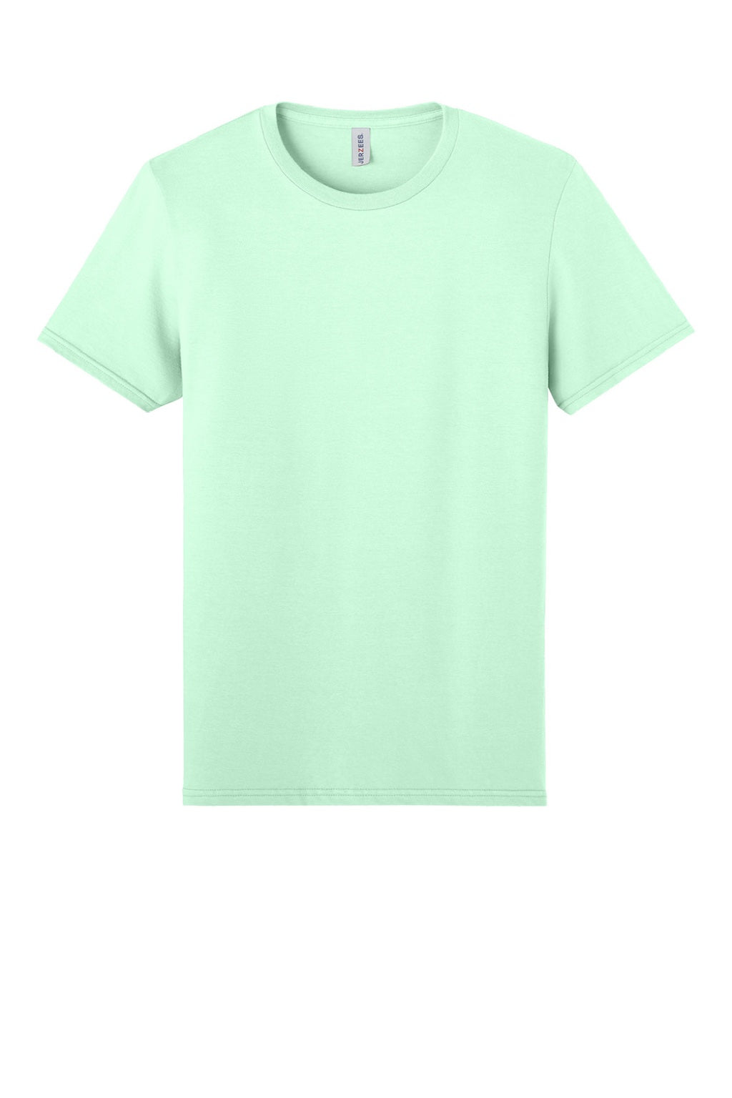 Jerzees 570M Mens Premium Short Sleeve Crewneck T-Shirt Mint To Be Green Flat Front