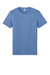 Jerzees 570M Mens Premium Short Sleeve Crewneck T-Shirt Periwinkle Blue Flat Front