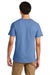 Jerzees 570M Mens Premium Short Sleeve Crewneck T-Shirt Periwinkle Blue Model Back