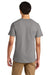 Jerzees 570M Mens Premium Short Sleeve Crewneck T-Shirt Rock Grey Model Back