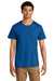 Jerzees 570M Mens Premium Short Sleeve Crewneck T-Shirt Royal Blue Model Front