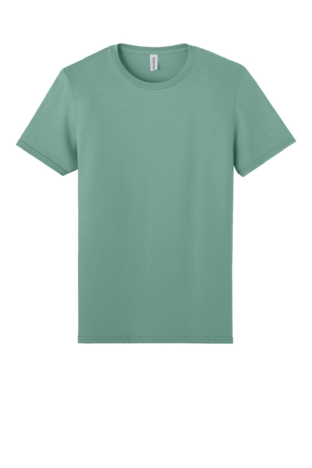 Jerzees 570M Mens Premium Short Sleeve Crewneck T-Shirt Sage Green Flat Front