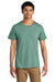 Jerzees 570M Mens Premium Short Sleeve Crewneck T-Shirt Sage Green Model Front