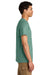 Jerzees 570M Mens Premium Short Sleeve Crewneck T-Shirt Sage Green Model Side