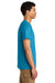 Jerzees 570M Mens Premium Short Sleeve Crewneck T-Shirt Soul Blue Model Side