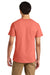 Jerzees 570M Mens Premium Short Sleeve Crewneck T-Shirt Sunset Coral Model Back