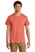 Jerzees 570M Mens Premium Short Sleeve Crewneck T-Shirt Sunset Coral Model Front