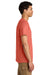 Jerzees 570M Mens Premium Short Sleeve Crewneck T-Shirt Sunset Coral Model Side