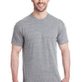 Bayside Mens USA Made Short Sleeve Crewneck T-Shirt - Athletic Grey