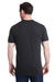 Bayside 5710 Mens USA Made Short Sleeve Crewneck T-Shirt Black Model Back