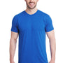 Bayside Mens USA Made Short Sleeve Crewneck T-Shirt - Royal Blue