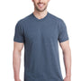 Bayside Mens USA Made Short Sleeve Crewneck T-Shirt - Dark Grey