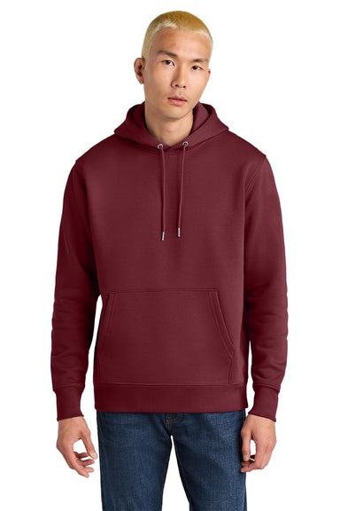 Stanley Stella SXU003 Mens Cruiser 2.0 Hooded Sweatshirt Hoodie w/ Pouch Pocket Burgundy Model Front