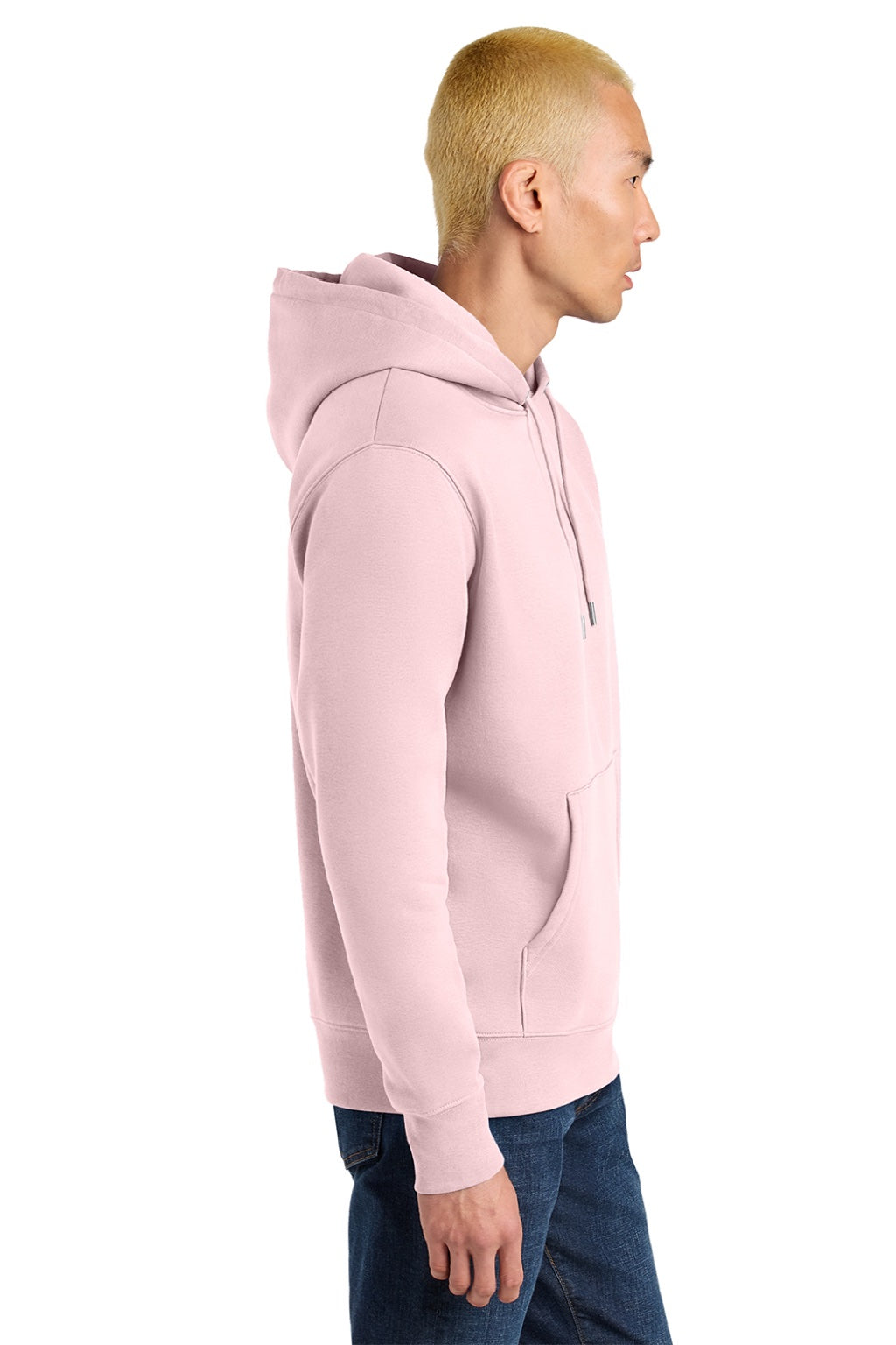 Stanley Stella SXU003 Mens Cruiser 2.0 Hooded Sweatshirt Hoodie w/ Pouch Pocket Cotton Pink Model Side