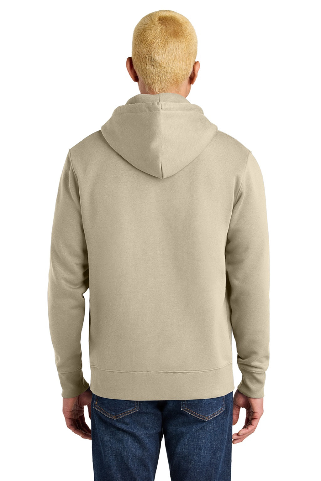Stanley Stella SXU003 Mens Cruiser 2.0 Hooded Sweatshirt Hoodie w/ Pouch Pocket Desert Dust Brown Model Back