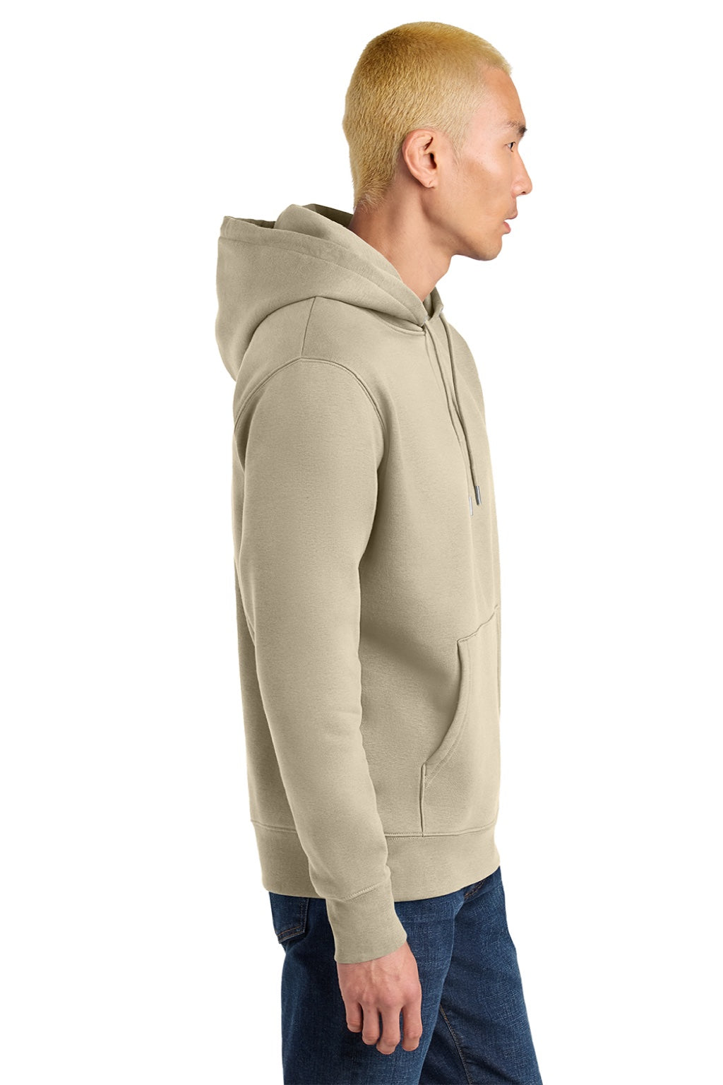 Stanley Stella SXU003 Mens Cruiser 2.0 Hooded Sweatshirt Hoodie w/ Pouch Pocket Desert Dust Brown Model Side