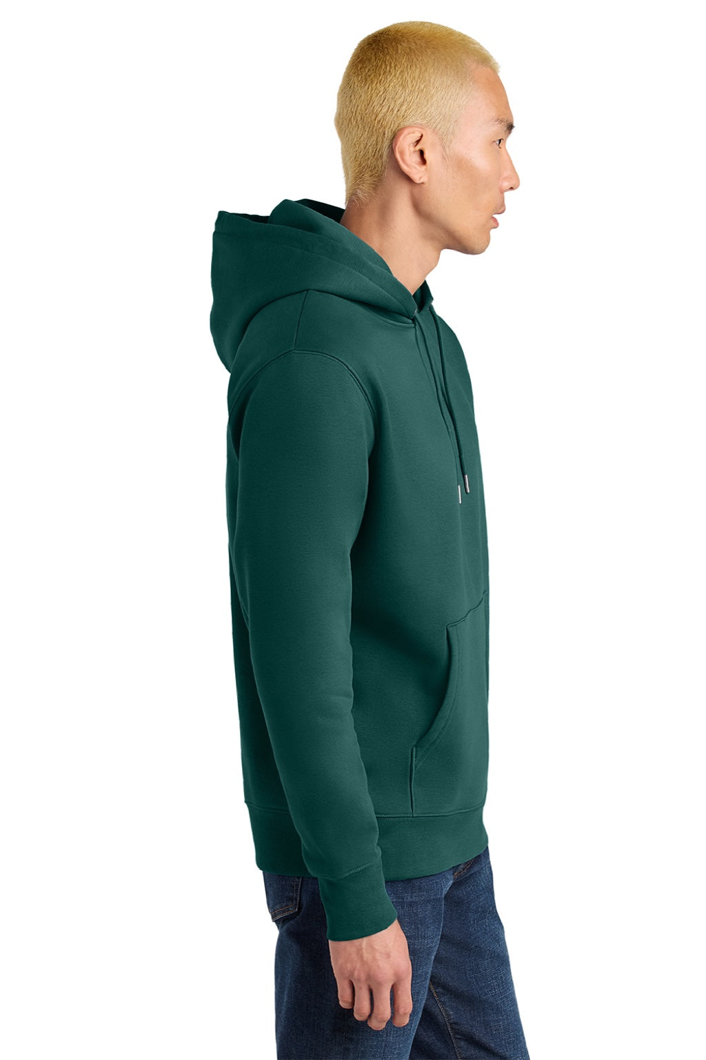 Stanley Stella SXU003 Mens Cruiser 2.0 Hooded Sweatshirt Hoodie w/ Pouch Pocket Glazed Green Model Side
