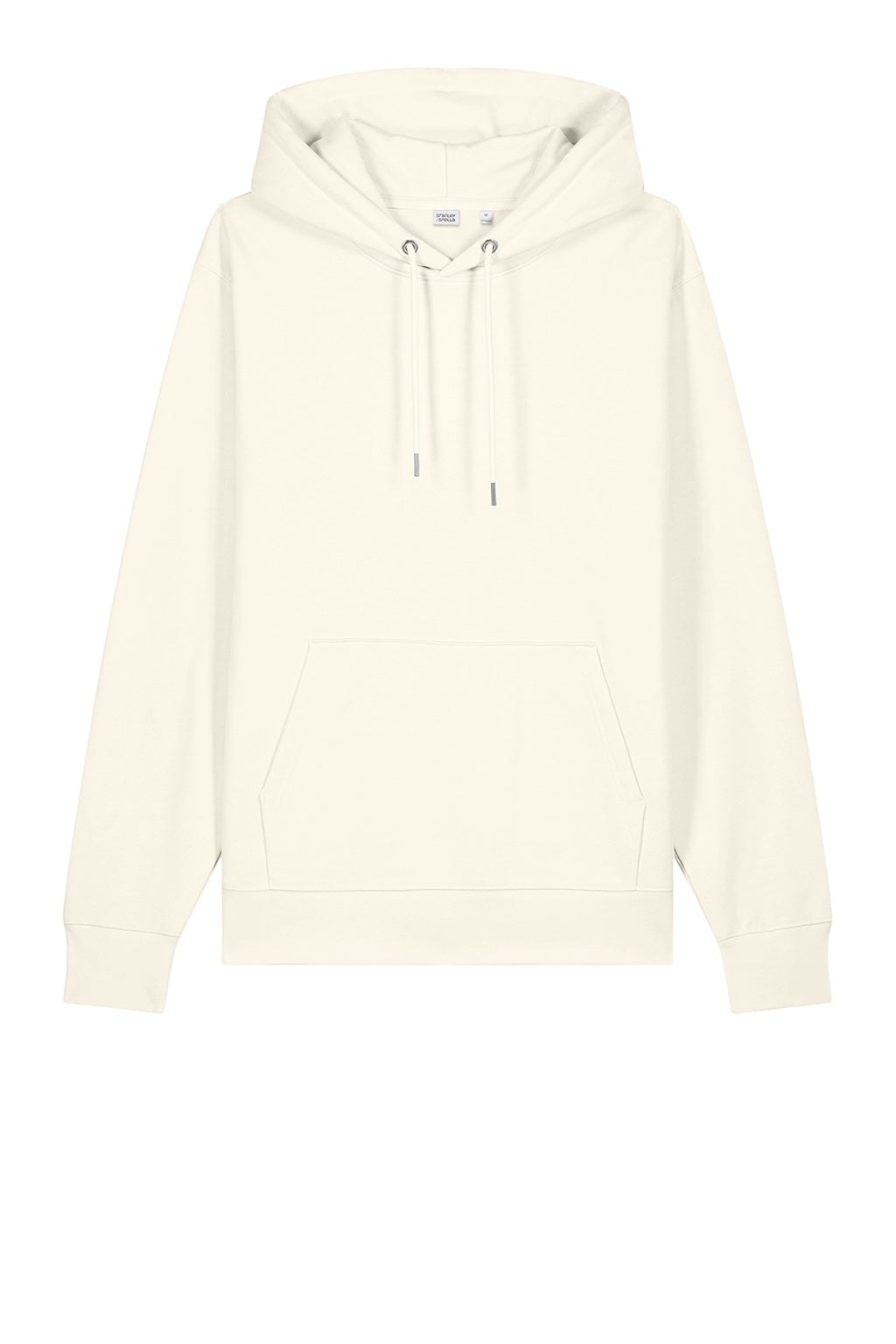Stanley Stella SXU003 Mens Cruiser 2.0 Hooded Sweatshirt Hoodie w/ Pouch Pocket Off White Flat Front