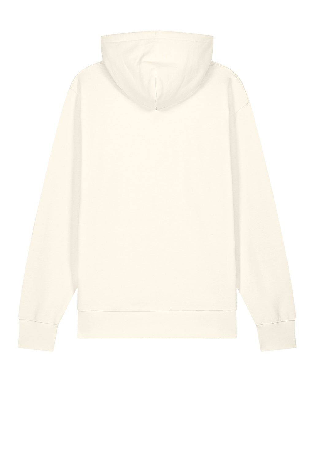 Stanley Stella SXU003 Mens Cruiser 2.0 Hooded Sweatshirt Hoodie w/ Pouch Pocket Off White Flat Back