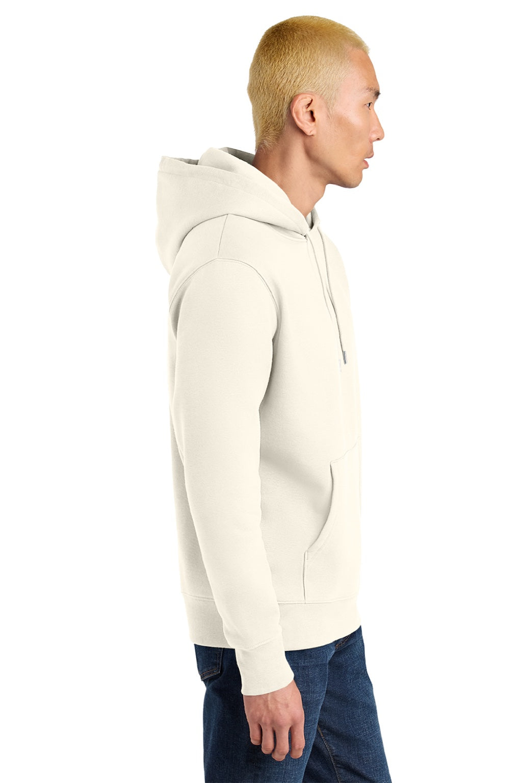 Stanley Stella SXU003 Mens Cruiser 2.0 Hooded Sweatshirt Hoodie w/ Pouch Pocket Off White Model Side