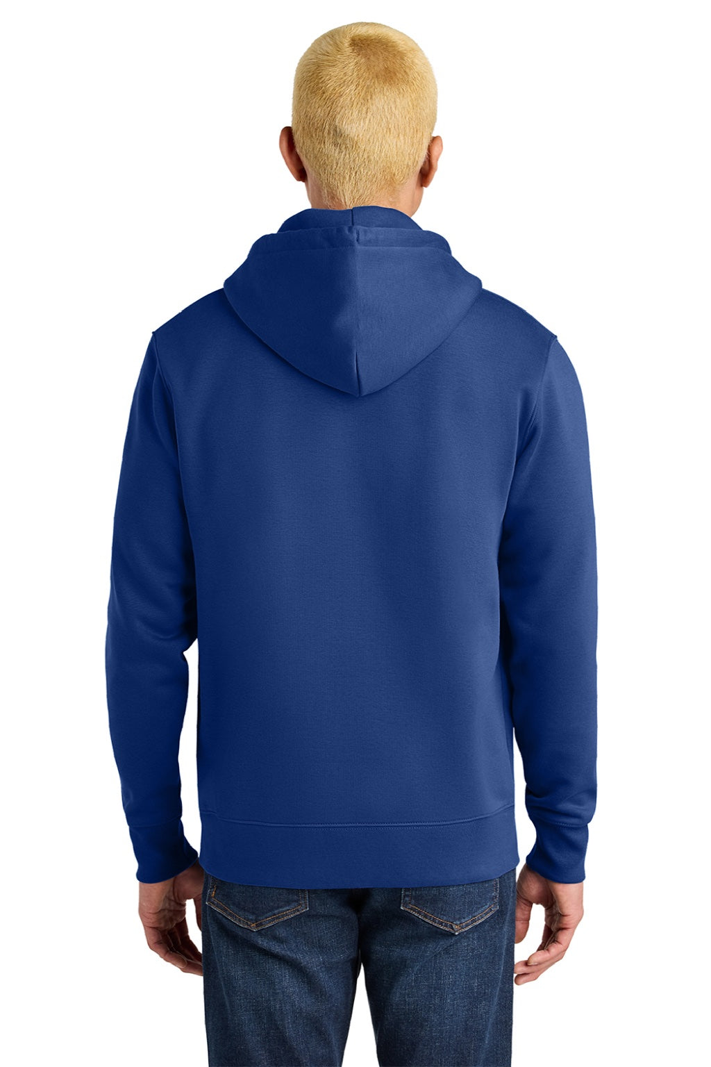 Stanley Stella SXU003 Mens Cruiser 2.0 Hooded Sweatshirt Hoodie w/ Pouch Pocket Worker Blue Model Back