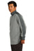 Nike 578673 Mens Dri-Fit Moisture Wicking 1/4 Zip Sweatshirt Heather Grey/Dark Grey Model Side