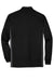 Nike 578673 Mens Dri-Fit Moisture Wicking 1/4 Zip Sweatshirt Black/Dark Grey/White Flat Back