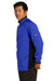 Nike 578673 Mens Dri-Fit Moisture Wicking 1/4 Zip Sweatshirt Royal Blue/Black/White Model Side