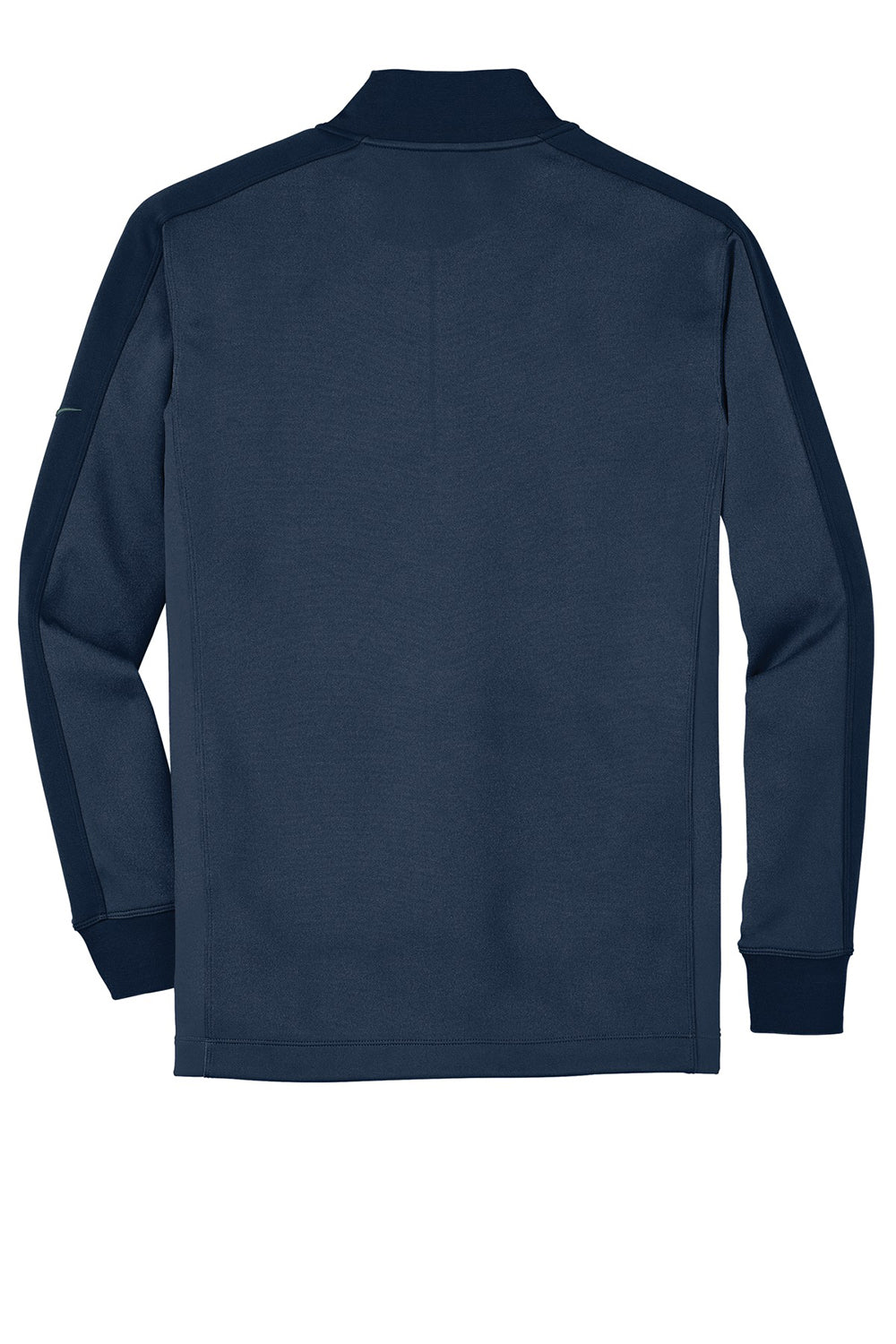Nike 578673 Mens Dri-Fit Moisture Wicking 1/4 Zip Sweatshirt Heather Navy Blue/Navy Blue Flat Back