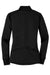 Nike 578674 Womens Dri-Fit Moisture Wicking 1/4 Zip Sweatshirt Black/White Flat Back