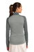 Nike 578674 Womens Dri-Fit Moisture Wicking 1/4 Zip Sweatshirt Heather Grey/Dark Grey Model Back