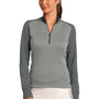 Nike Womens Dri-Fit Moisture Wicking 1/4 Zip Sweatshirt - Heather Grey/Dark Grey