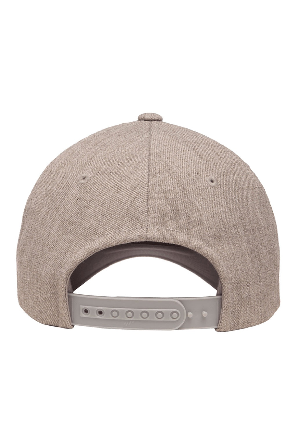 Yupoong Hats 5789M Mens Premium Snapback Hat Heather Grey Flat Back