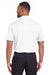 Puma 596799 Mens Icon Performance Moisture Wicking Short Sleeve Polo Shirt Bright White Model Back