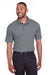 Puma 596799 Mens Icon Performance Moisture Wicking Short Sleeve Polo Shirt Quiet Shade Grey Model Front