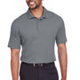 Puma Mens Icon Performance Moisture Wicking Short Sleeve Polo Shirt - Quiet Shade Grey