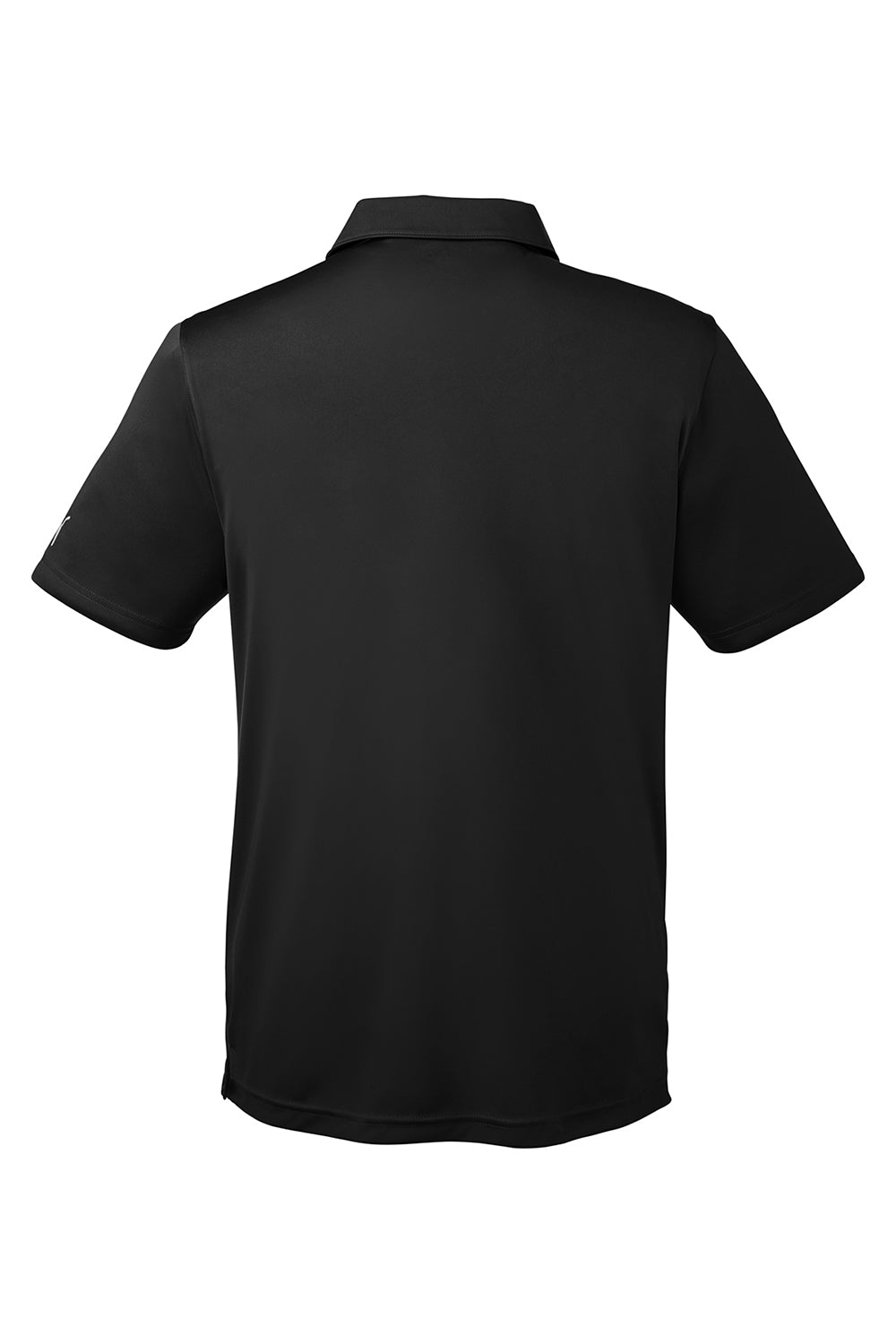 Puma 596799 Mens Icon Performance Moisture Wicking Short Sleeve Polo Shirt Black Flat Back