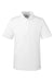 Puma 596799 Mens Icon Performance Moisture Wicking Short Sleeve Polo Shirt Bright White Flat Front