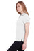 Puma 596800 Womens Icon Performance Moisture Wicking Short Sleeve Polo Shirt Bright White Model Side