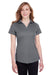 Puma 596800 Womens Icon Performance Moisture Wicking Short Sleeve Polo Shirt Quiet Shade Grey Model Front