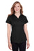 Puma 596800 Womens Icon Performance Moisture Wicking Short Sleeve Polo Shirt Black Model Front