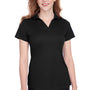 Puma Womens Icon Performance Moisture Wicking Short Sleeve Polo Shirt - Black