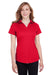 Puma 596800 Womens Icon Performance Moisture Wicking Short Sleeve Polo Shirt High Risk Red Model Front